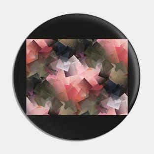 Abstract In Pink, Grey And Green Pin