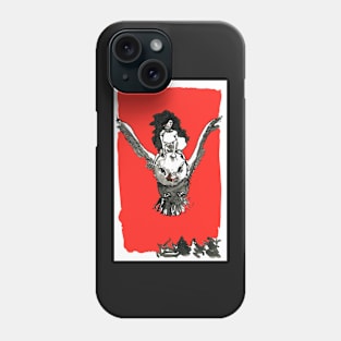 The girl who rides with birds Phone Case