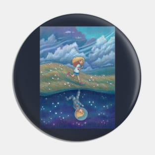 Space girl Pin