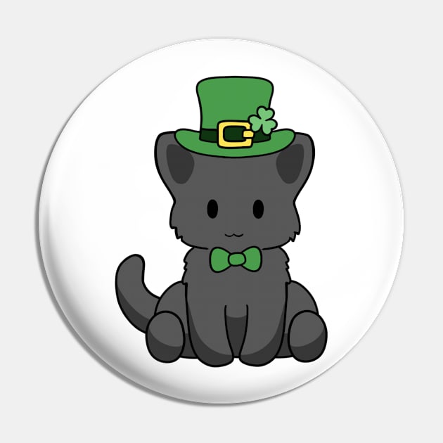 St Patrick Black Kitty Pin by BiscuitSnack