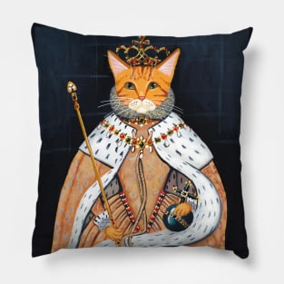 The Cat Queens Coronation Pillow