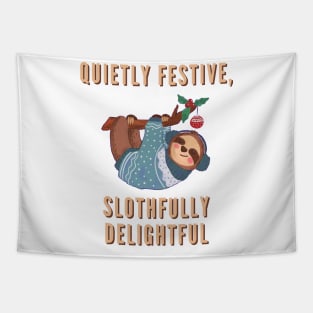 Introvert Christmas Quote Tapestry