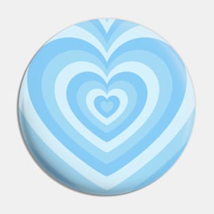 Blue Latte Heart Pin