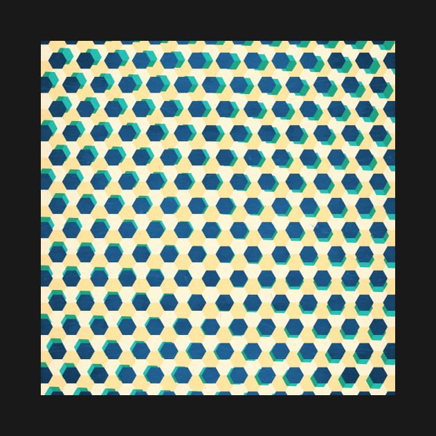 Op art hexagon by melomania