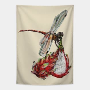 Dragon Fly Fruit Tapestry