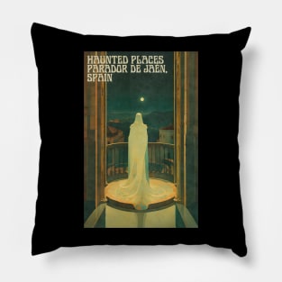 Haunted Places Parador de Jaén Spain Ghost Pillow