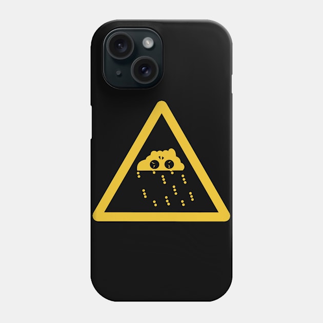 Dope Slluks mask raining with tears signage design Phone Case by slluks_shop