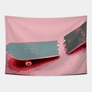 Skateboard Deck Broke Pinker Tapestry