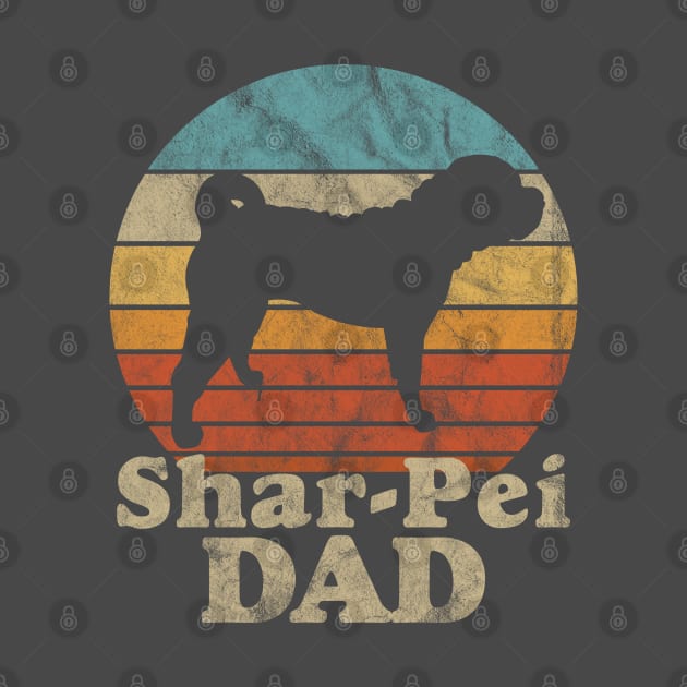 Vintage Eighties Style Shar-Pei Dad Distressed by Geekasms