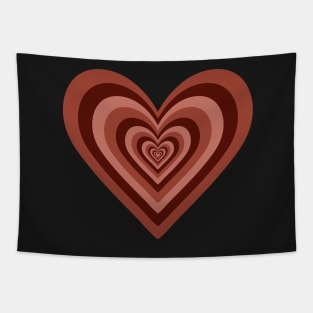 Chocolate Expanding Hearts Tapestry