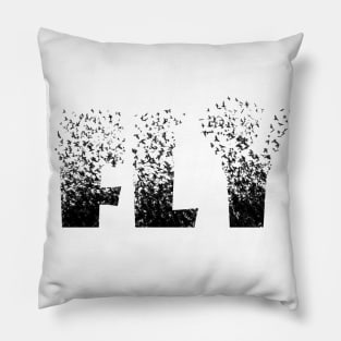 Fly (light background) Pillow