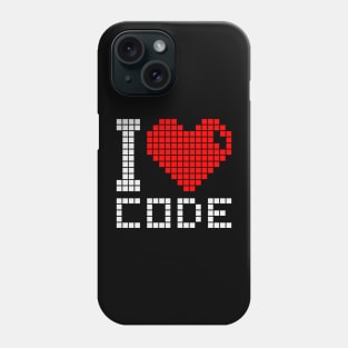 I Love Code Phone Case