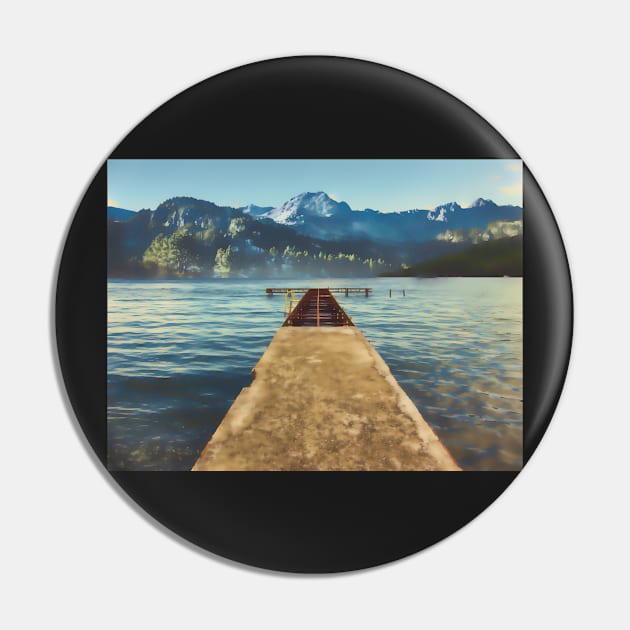 sea jetty and mountain view in winter Pin by stuartchard