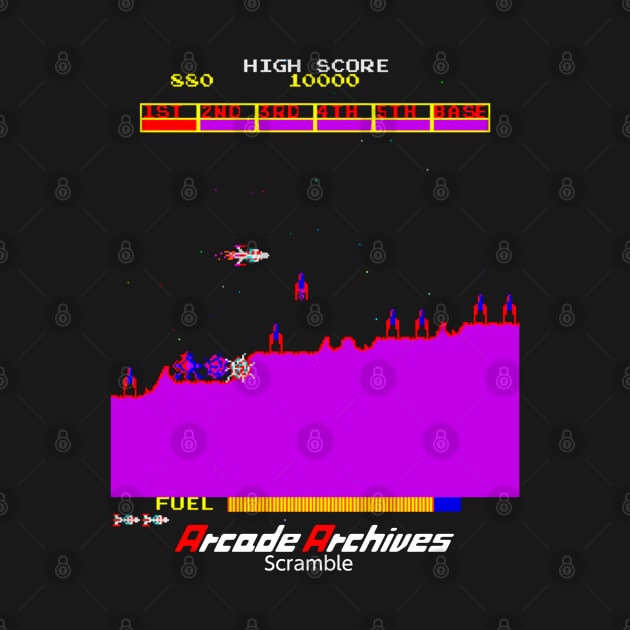 Mod.8 Arcade Scramble Space Invader Video Game by parashop