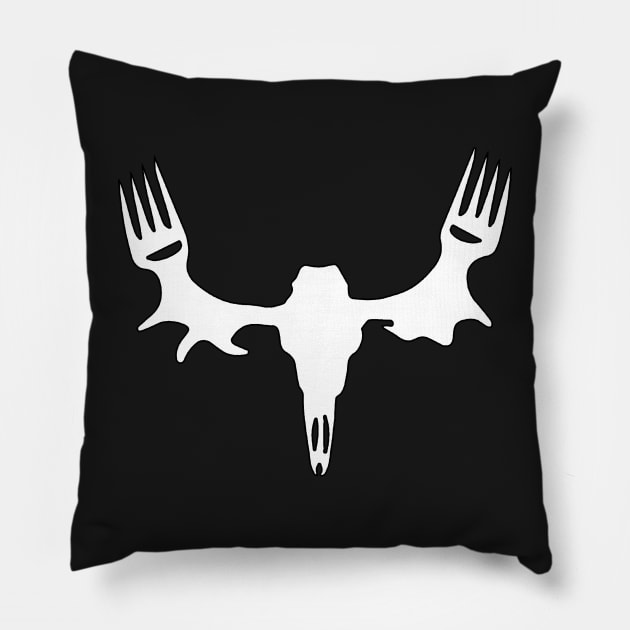 Meat Eater Deer Skull Pillow by  The best hard hat stickers 