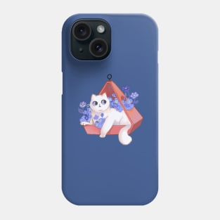 cat and plants Phone Case