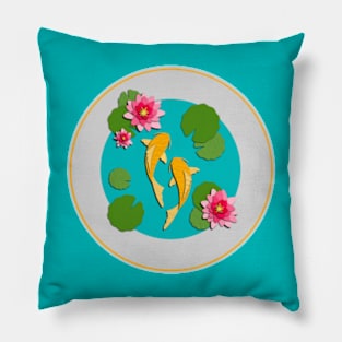 Koi Pond Pillow