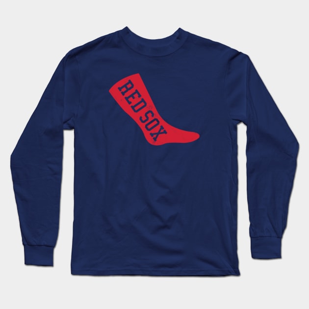 Vintage Early 1900's Red Sox Jersey (Red Red Sox Sock) - Boston Red Sox -  Long Sleeve T-Shirt