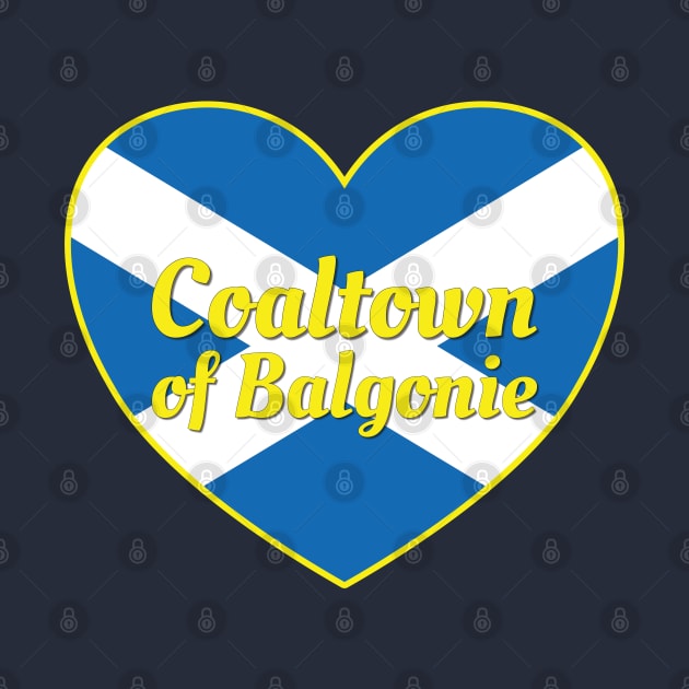 Coaltown of Balgonie Scotland UK Scotland Flag Heart by DPattonPD