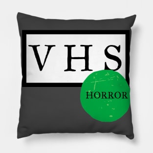 VHS Horror but Vintage Pillow