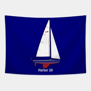 Harbor 20 Sailboat Tapestry