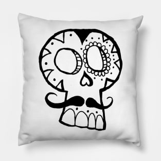 Day of the Dead Sugar Skull Pillow