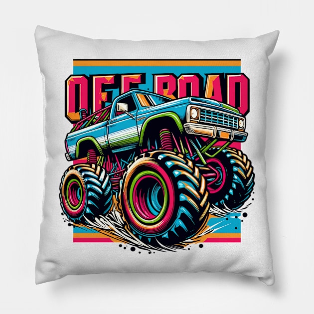 Off Road Pillow by Vehicles-Art