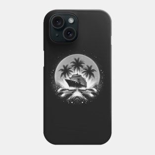 Monochromatic Summer Family Birthday Cruise Ship Phone Case