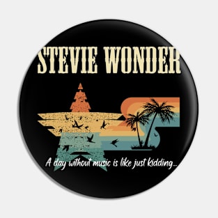 STEVIE WONDER BAND Pin