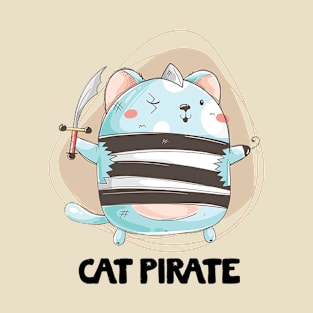 Cat Pirate, Funny cat T-Shirt