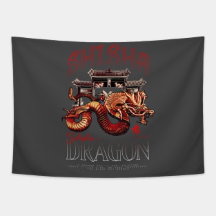 Shisha Dragon Arch Tapestry