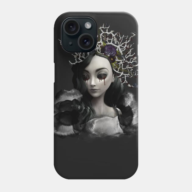 Lady of darkness Phone Case by AndreaTiettje