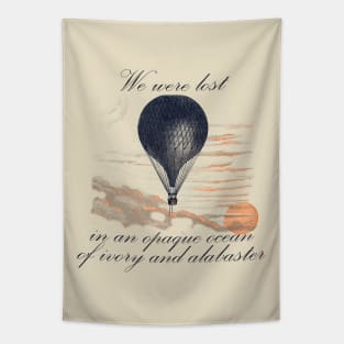 Lispe Hot Air Balloon Vintage Aeronauts Quote Tapestry