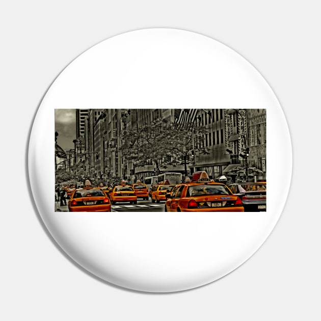 Yellow Cabs flow on 5th Ave Pin by jalfc46