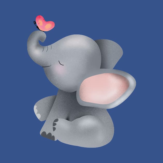 Cute Elephant by Rebel Merch