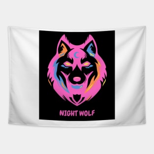 Night Wolf Tapestry