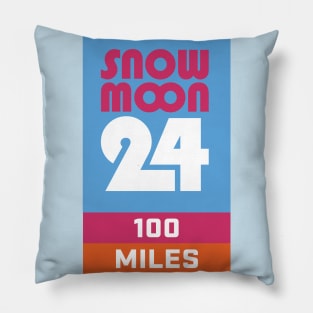 Snow Moon 24 - 100 Mile Finisher Pillow