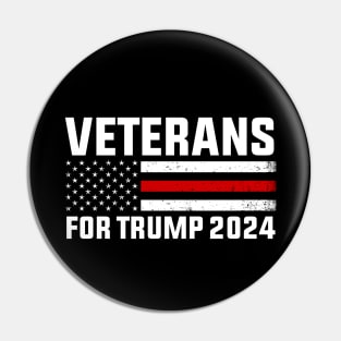 Veterans for Trump 2024 Pin