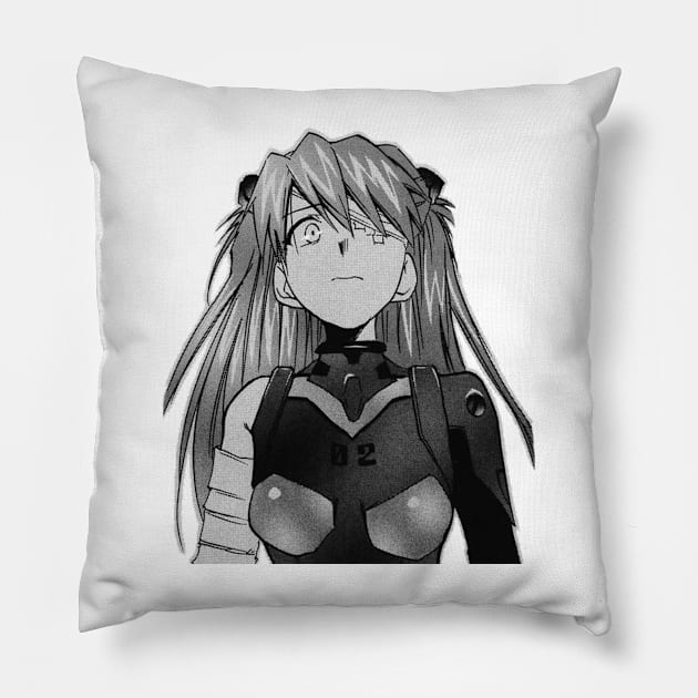 Asuka Sad Pillow by KokoroPopShop