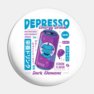 Depresso Energy Drink Pin