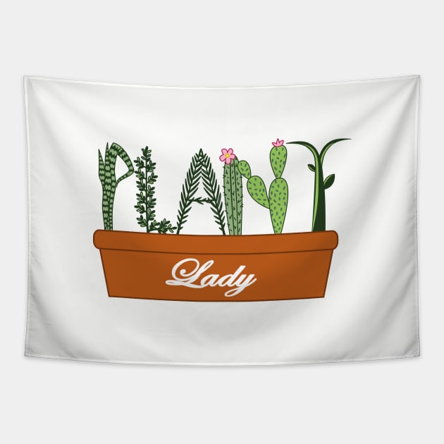 Plant Lady Tapestry by Nirvanax Studio