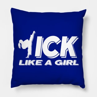 Kick Like A Girl Pillow