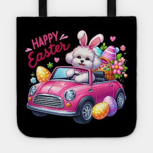 Maltipoo Easter Bunny Tote