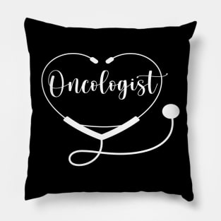 Oncologist Doctor with Love Heart Pillow