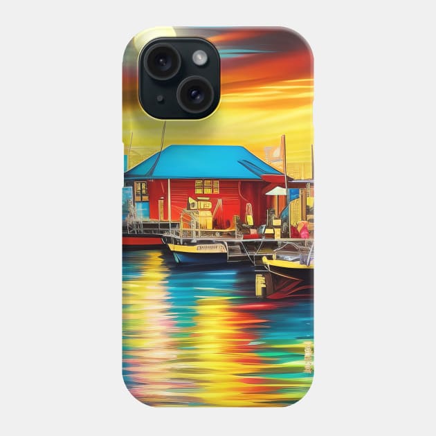 Beautiful Harbour Phone Case by Sanzida Design