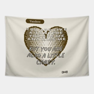 Yandere love phrase design Tapestry