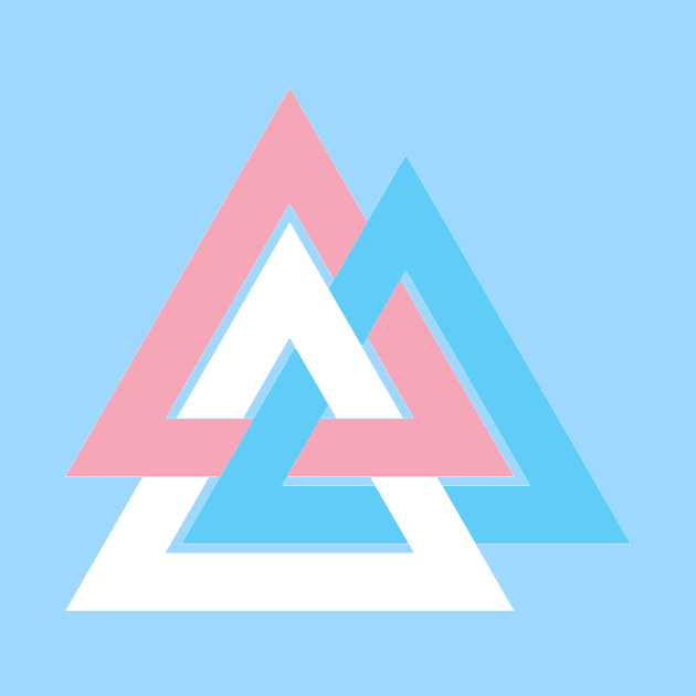 Transgender Pride Interlocking Triangles by VernenInk