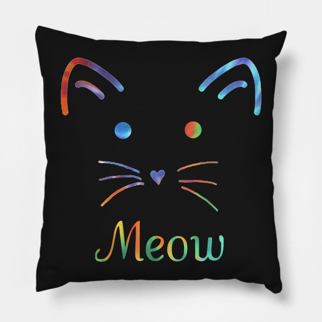 Meow Pillow by ARTWORKandBEYOND