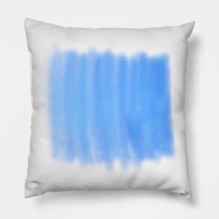 Blue watercolor splashes Pillow