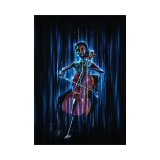 Cute black Cello player T-Shirt